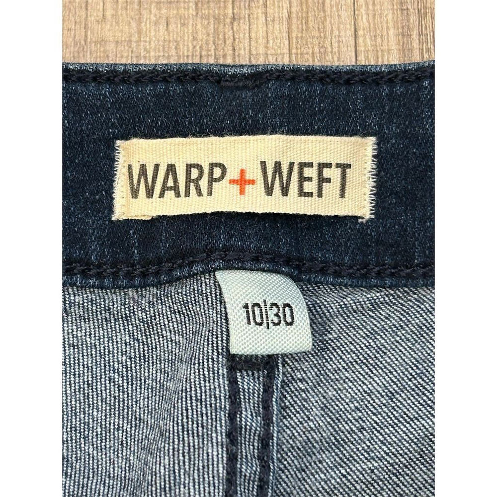 Warp + Weft Women's Skinny Jeans Size 10 30 Dark Blue Denim - Picture 6 of 10
